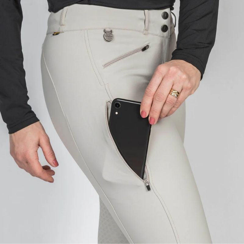 Ridebukse Katie Knee Grip Beige