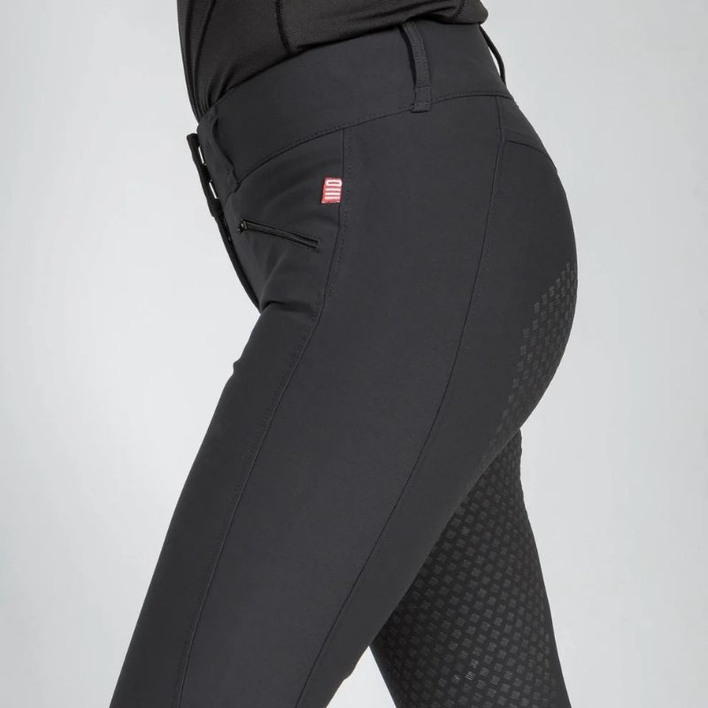 Ridebukse Katie Full Grip Svart