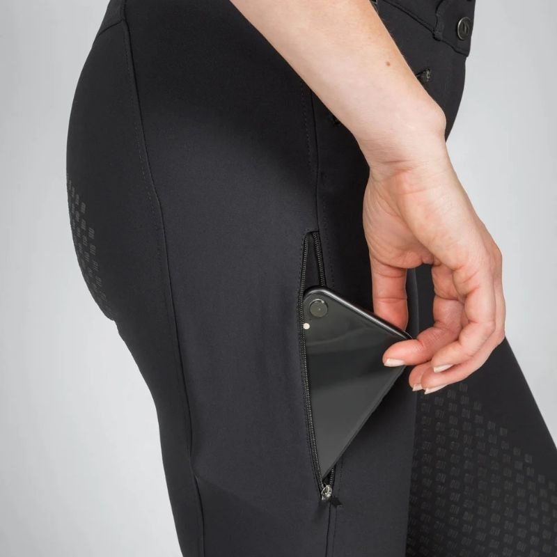 Ridebukse Katie Full Grip Svart