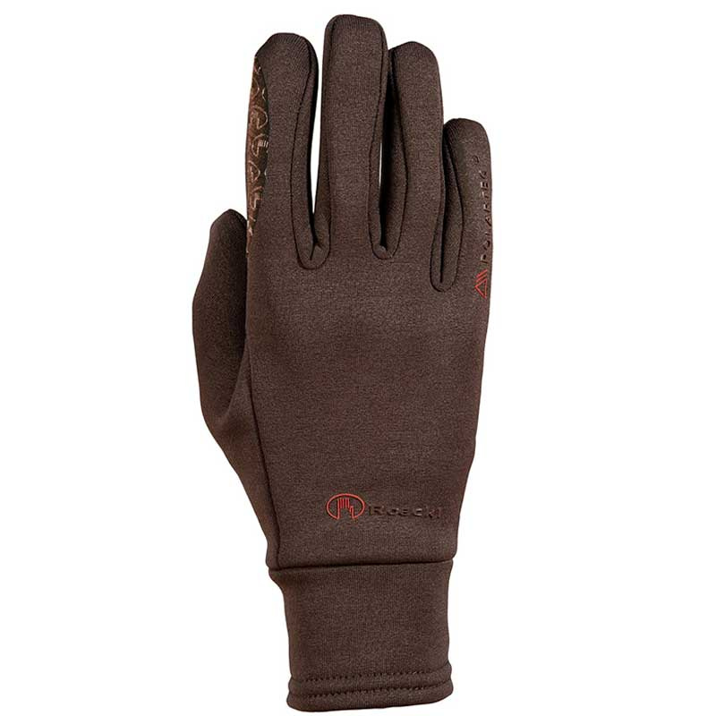 Ridehansker Warwick Polartec Brun