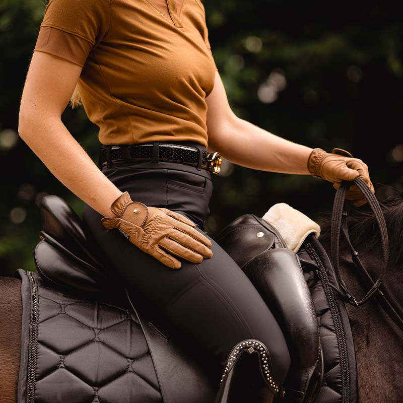 Ridehansker Roeck-Grip Lysebrun