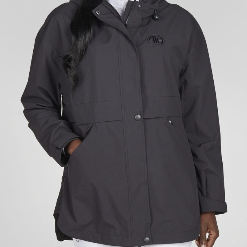 Regnjakke Rain-Zip-Poncho Svart