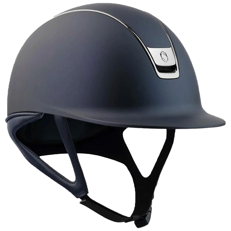 Ridehjelm Shadowmatt 2.0 Black Chrome Marineblå