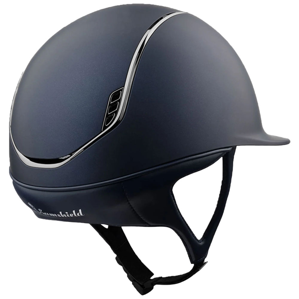 Ridehjelm Shadowmatt 2.0 Black Chrome Marineblå