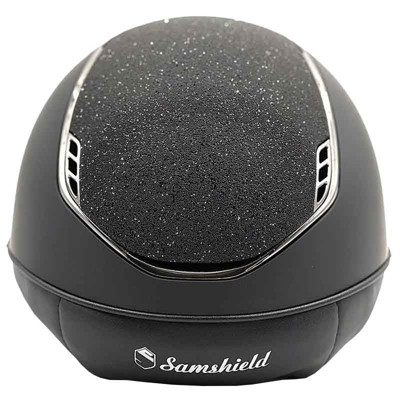 Ridehjelm Miss Shield Shadowmatt Crystal Fabric 2.0 Svart