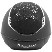Ridehjelm Miss Shield Shadowmatt Flower Sjewellery Chrome 2.0 Svart Ridehjelm Miss Shield Shadowmatt Flower Sjewellery Chrome 2.0 Svart