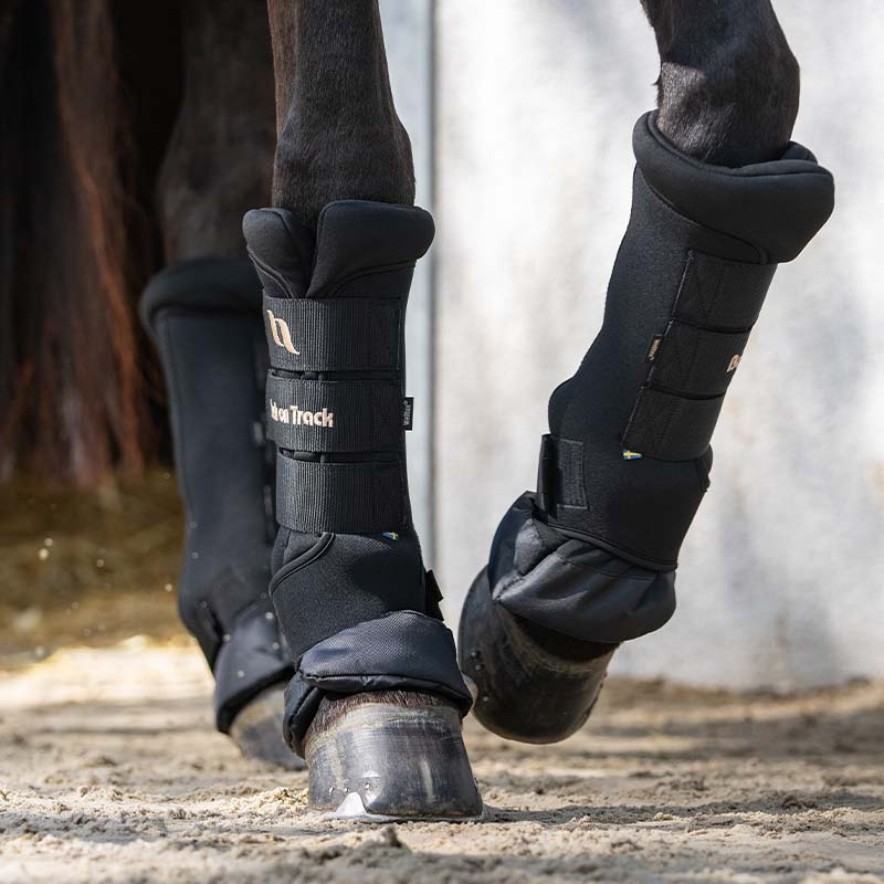 Stallbandasjer Royal Quick Wraps Deluxe Svart/Svart