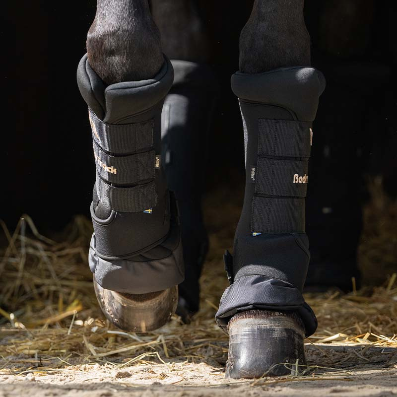Stallbandasjer Royal Quick Wraps Deluxe Svart/Svart