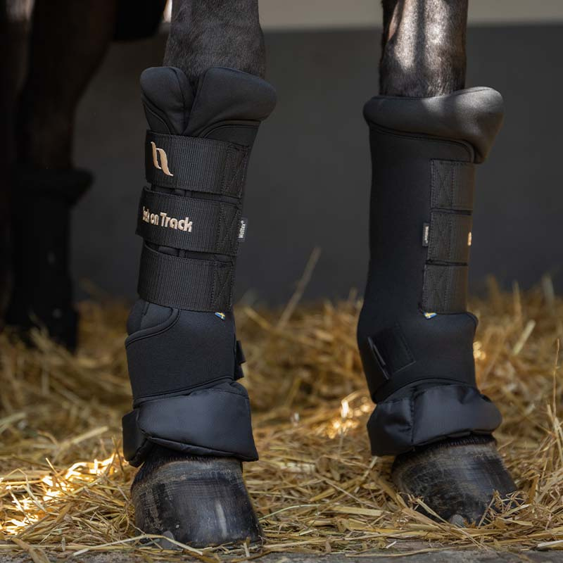 Stallbandasjer Royal Quick Wraps Deluxe Svart/Svart