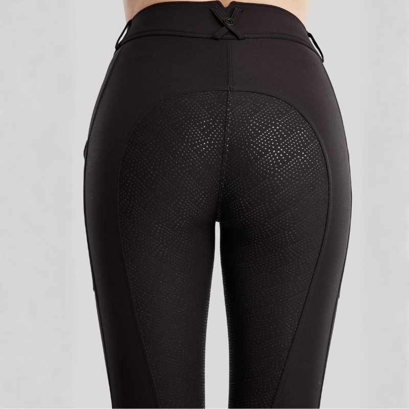 Ridebukse Megan Full Grip Svart