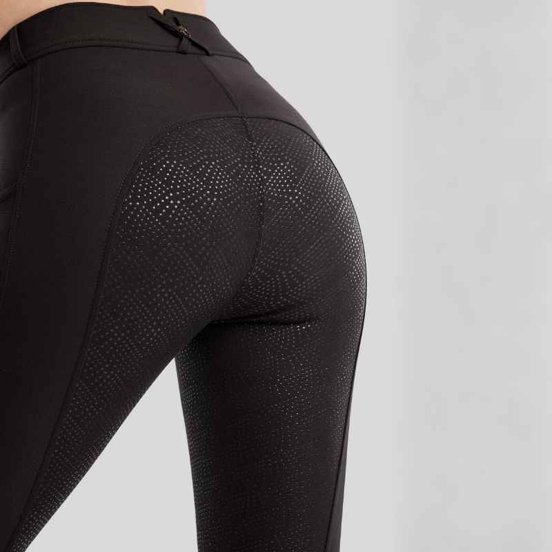 Ridebukse Megan Full Grip Svart