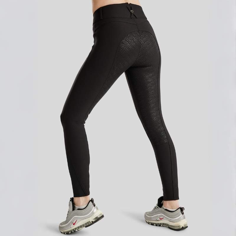 Ridebukse Megan Yati Full Grip Svart