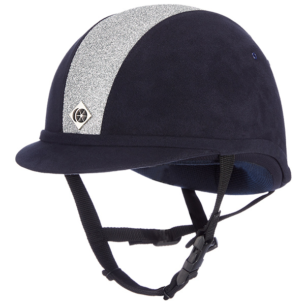 Ridehjelm YR8 Sparkling Marineblå/Sølv