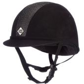 Ridehjelm YR8 Sparkling Svart/Svart Ridehjelm YR8 Sparkling Svart/Svart