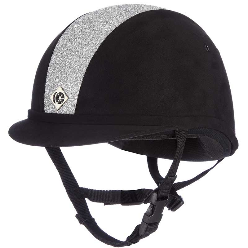 Ridehjelm YR8 Sparkling Svart/Sølv