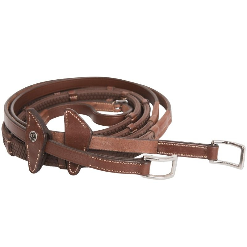 Gummitøyler med stoppere Eccelente Buckle Loop Brun