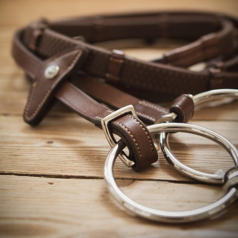Gummitøyler med stoppere Eccelente Buckle Loop Brun
