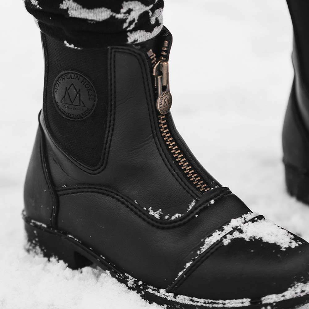 Vinterridesko Jr Veganza Young Winter Paddock Svart