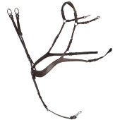 Anatomiskt fortøy med martingal Chocolate/Sølv Anatomiskt fortøy med martingal Chocolate/Sølv