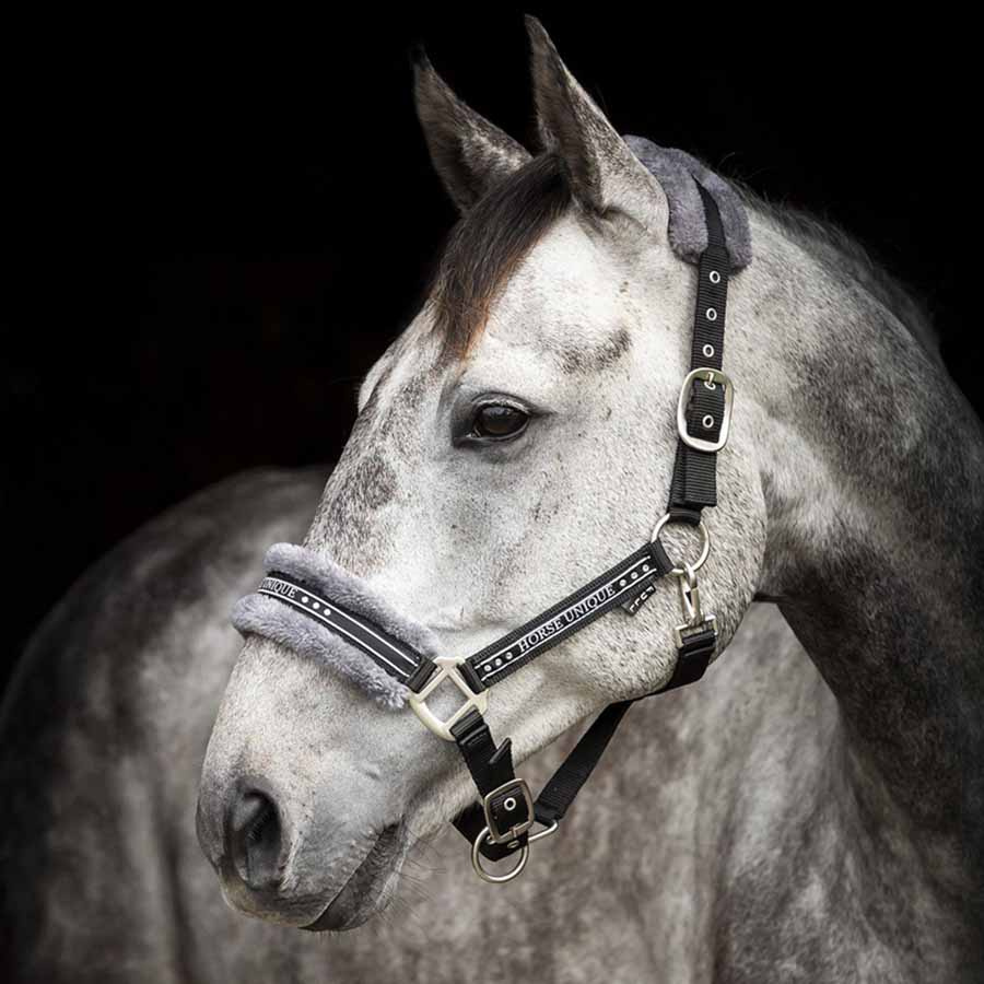 Grime med pels Svart/Grå