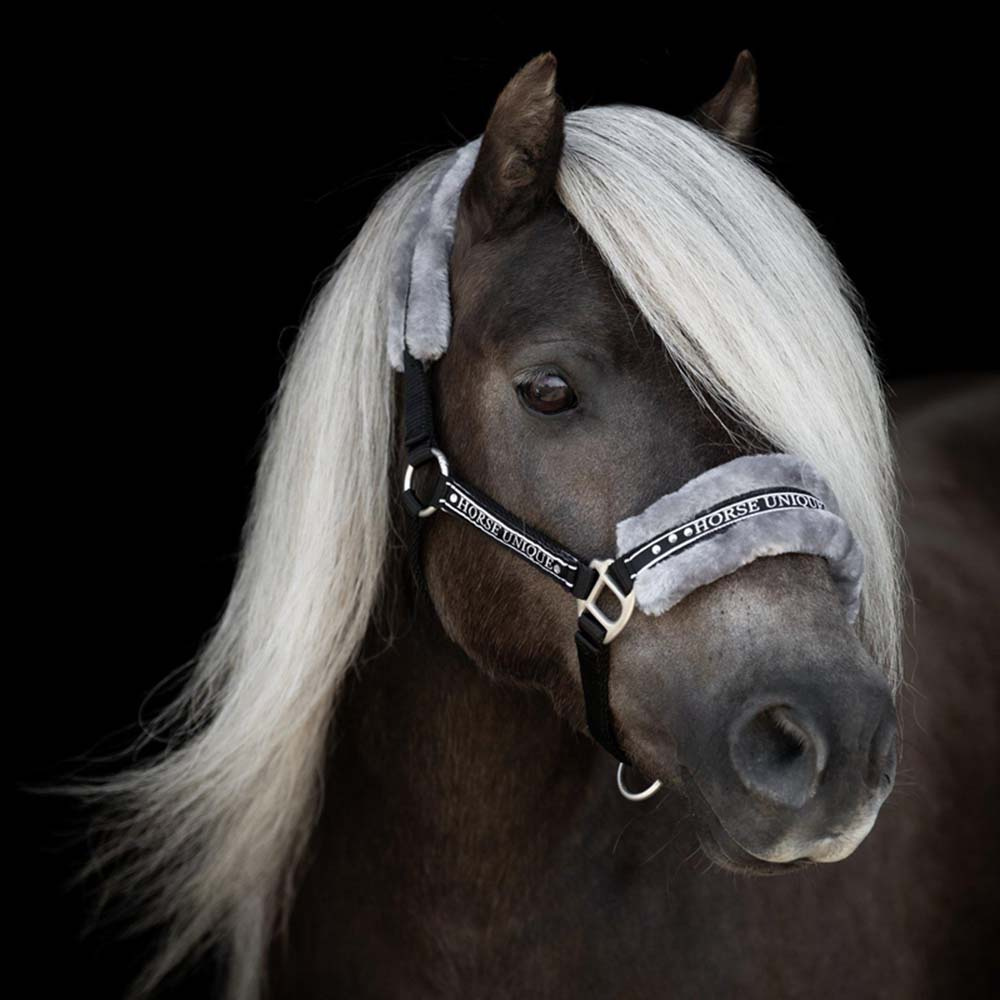 Grime med pels Svart/Grå