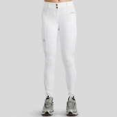 Ridebukse MoZida Refined Gun Metal Crystals Knee Grip Hvit Ridebukse MoZida Refined Gun Metal Crystals Knee Grip Hvit