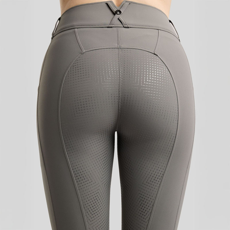 Ridebukse MoZida Refined Gun Metal Crystals Full Grip Grå