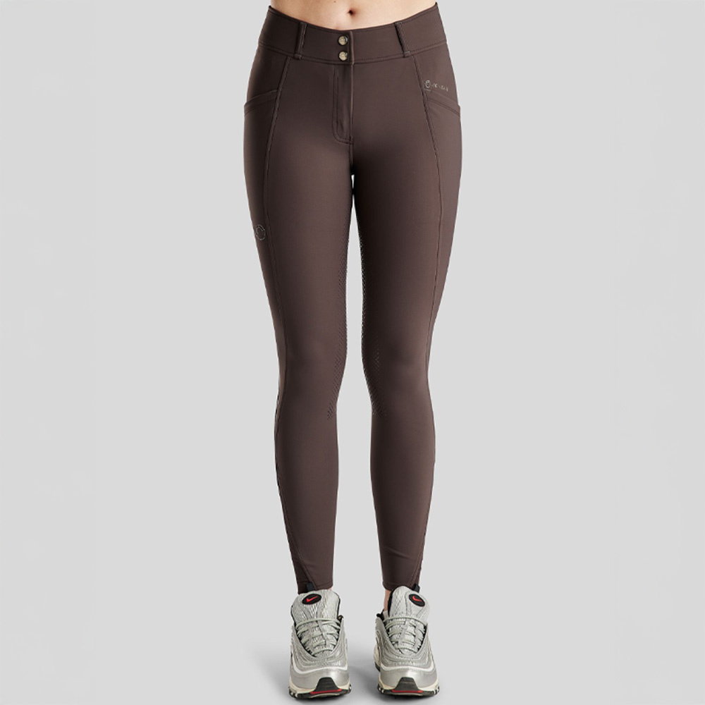 Ridebukse MoZida Refined Crystals Full Grip Brun