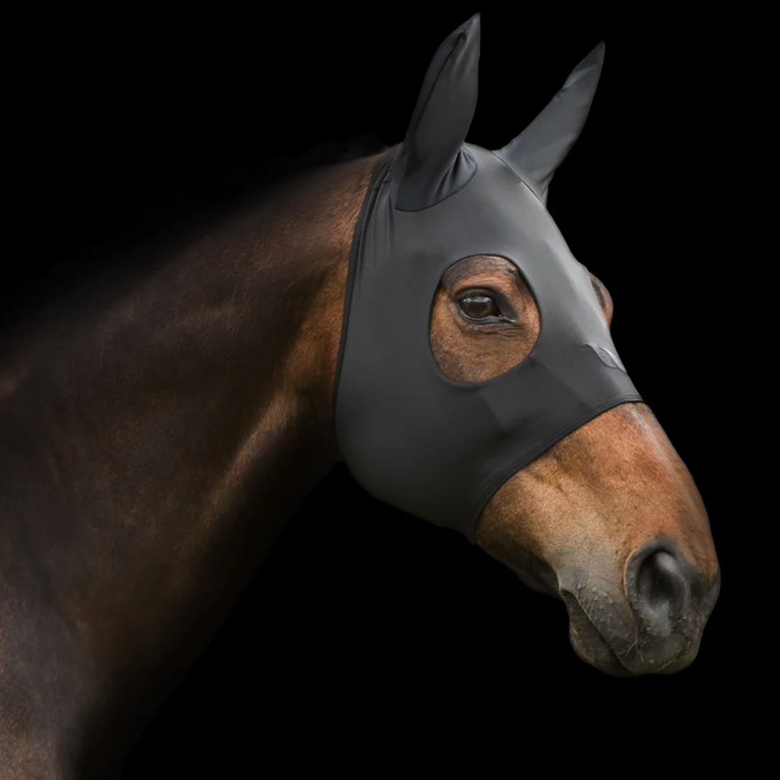 Stresshette Spirit med ører Svart