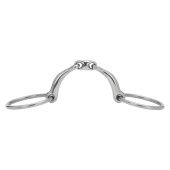 Tredelt bitt Curved med løse ringer HG Tredelt bitt Curved med løse ringer HG
