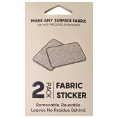 Festelapp for Ridehjelm Fabric Sticker 2-pack Svart Festelapp for Ridehjelm Fabric Sticker 2-pack Svart