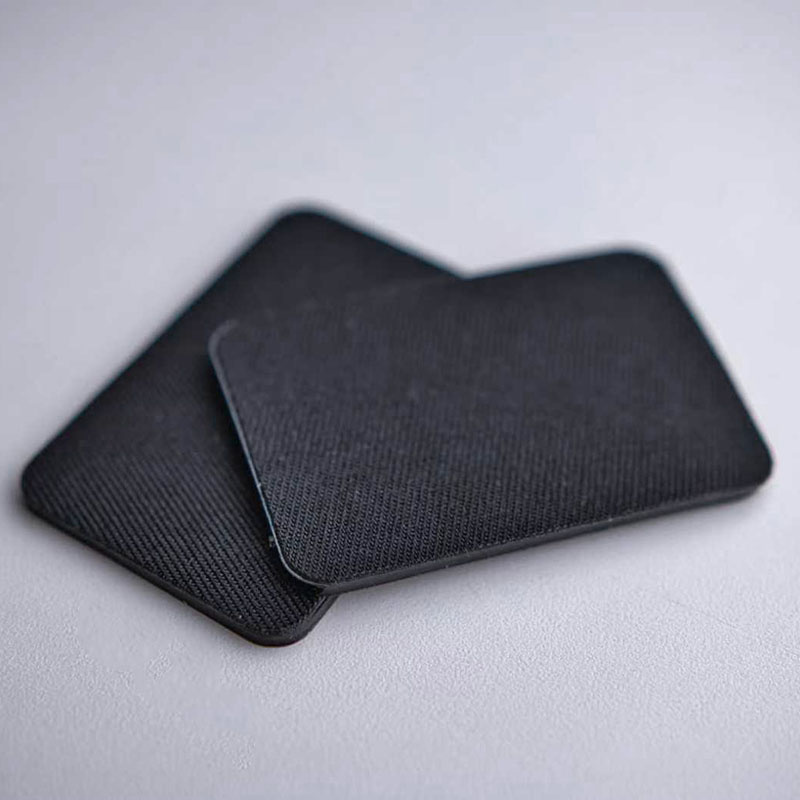 Festelapp for Ridehjelm Fabric Sticker 2-pack Svart