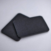 Festelapp for Ridehjelm Fabric Sticker 2-pack Svart Festelapp for Ridehjelm Fabric Sticker 2-pack Svart