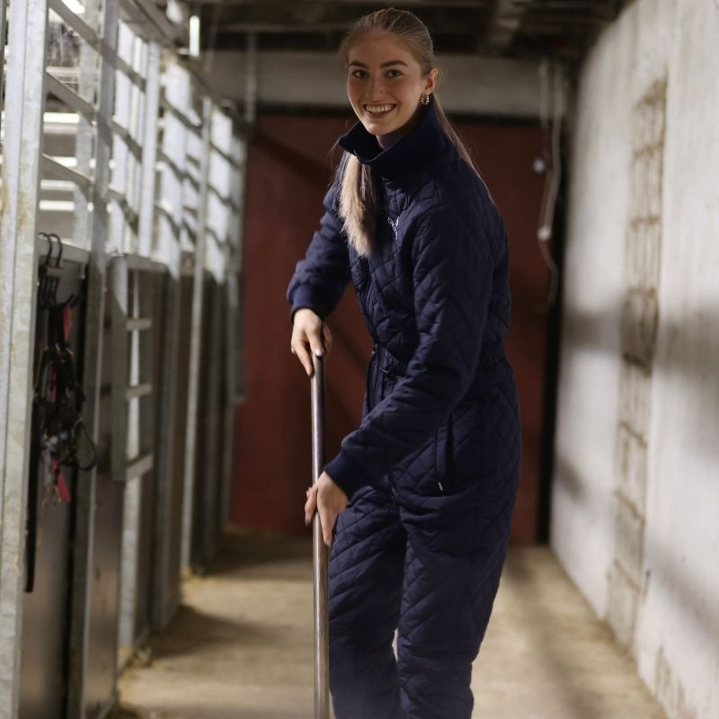 Kjeledress Classic Quilted Marineblå