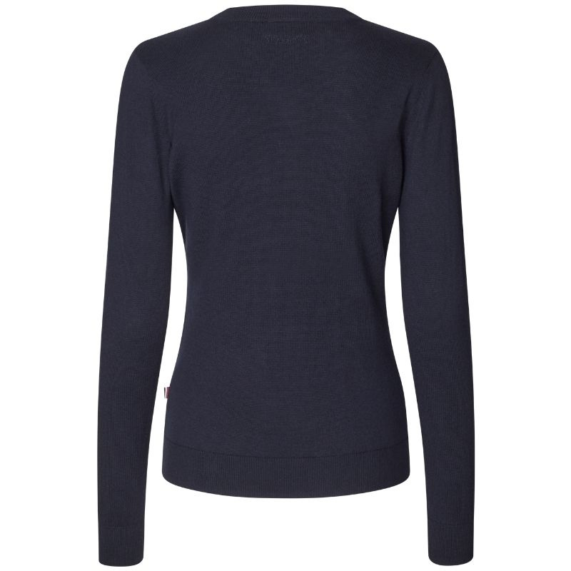 Ridegenser Classic V-Neck Pullover Marineblå