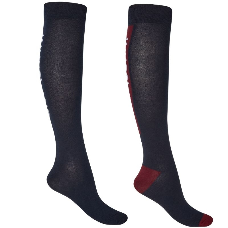 Ridesokker Classic Unisex Logo 2-pack Marineblå