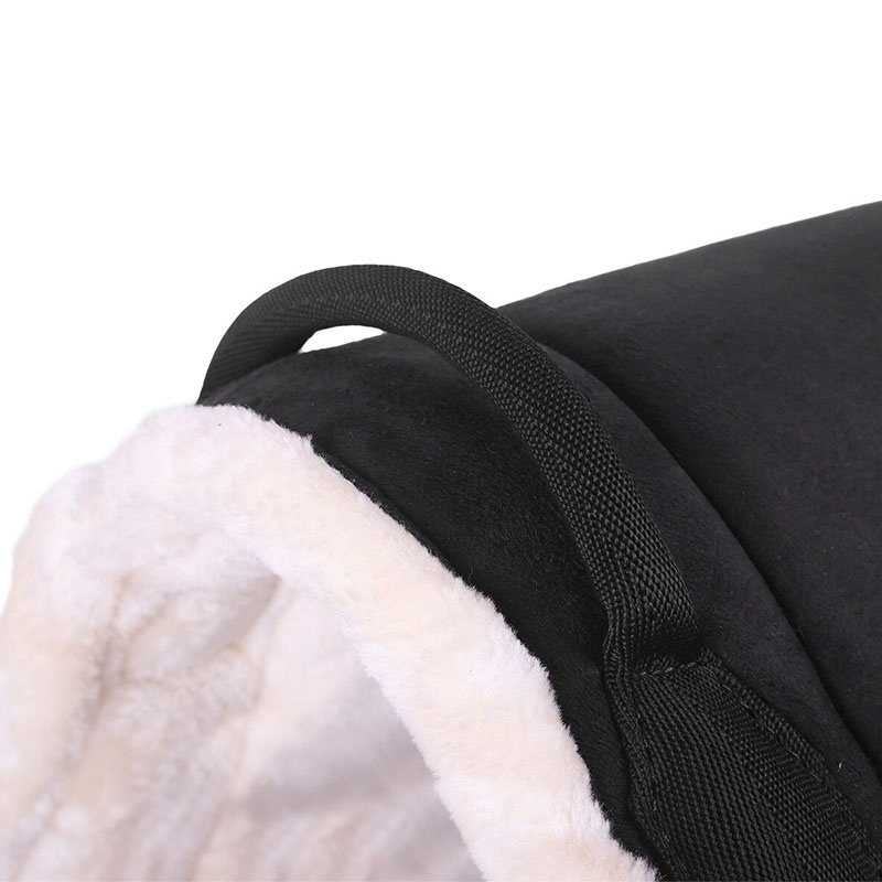 Barbakpad Fauxfur Svart