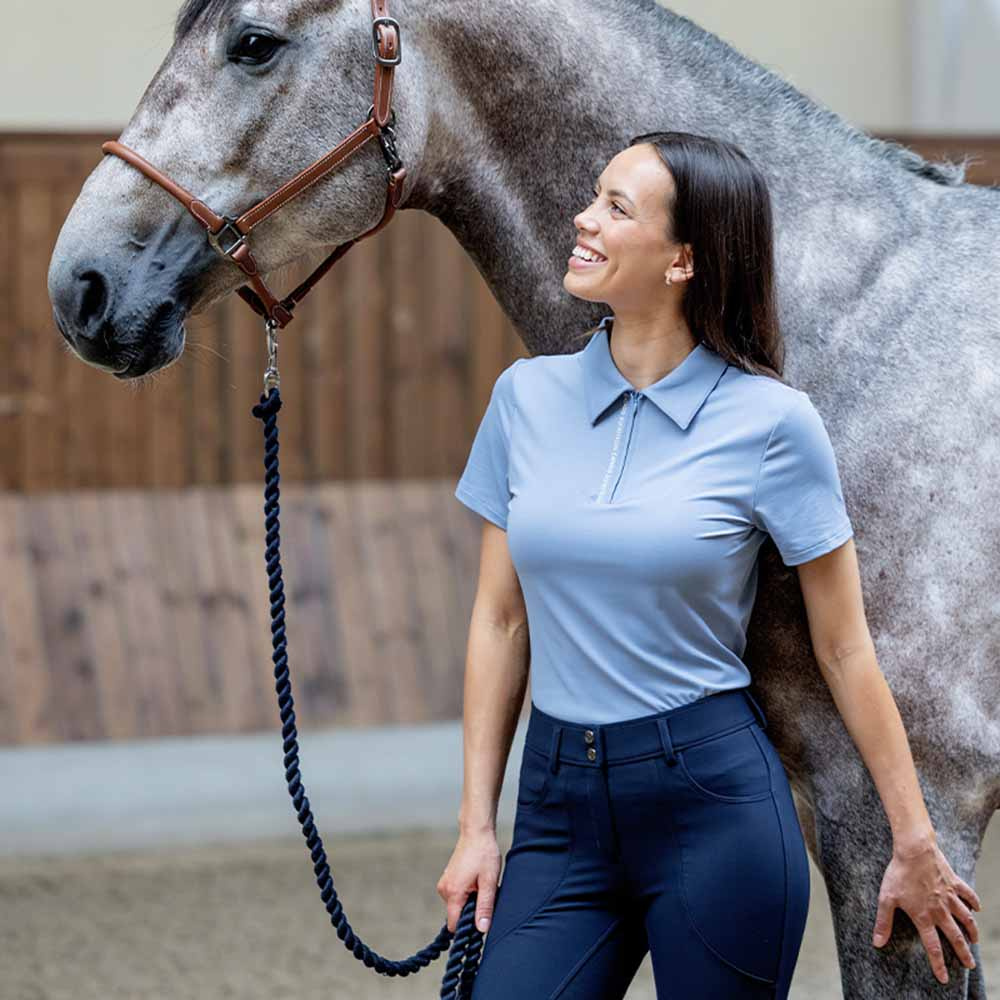 Ridetopp Nash 1/4 Zip Lyseblå