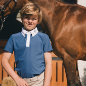 Stevneskjorte Barn/Junior Boy Osaka Short Sleeve Blå Stevneskjorte Barn/Junior Boy Osaka Short Sleeve Blå