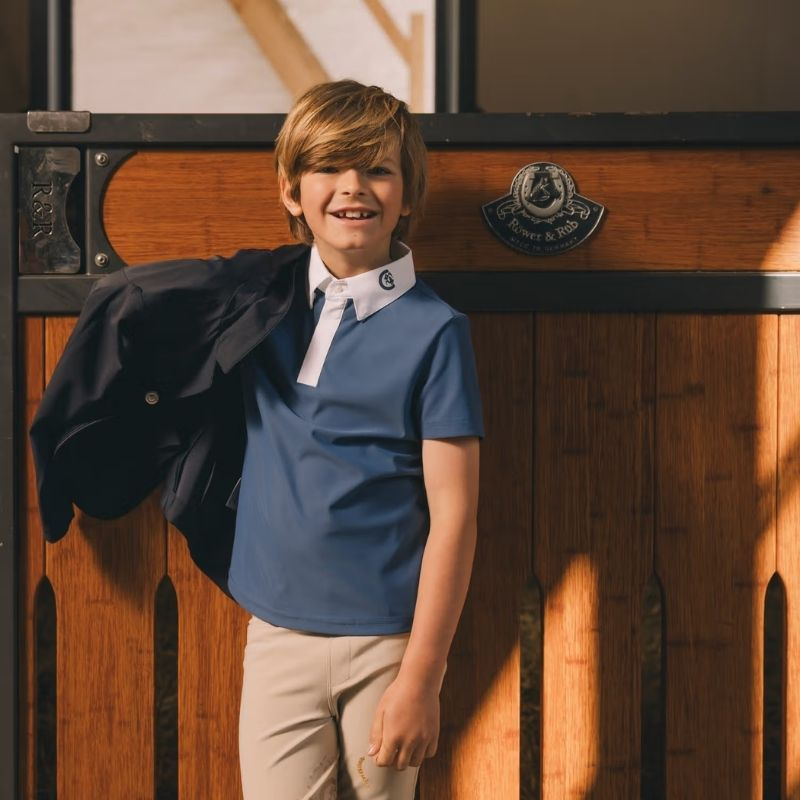 Stevneskjorte Barn/Junior Boy Osaka Short Sleeve Blå