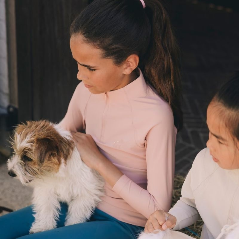 Treningstopp Barn/Junior Girl Madrid Long Sleeve Gammelrosa
