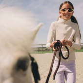 Treningstopp Barn/Junior Girl Madrid Long Sleeve Beige Treningstopp Barn/Junior Girl Madrid Long Sleeve Beige