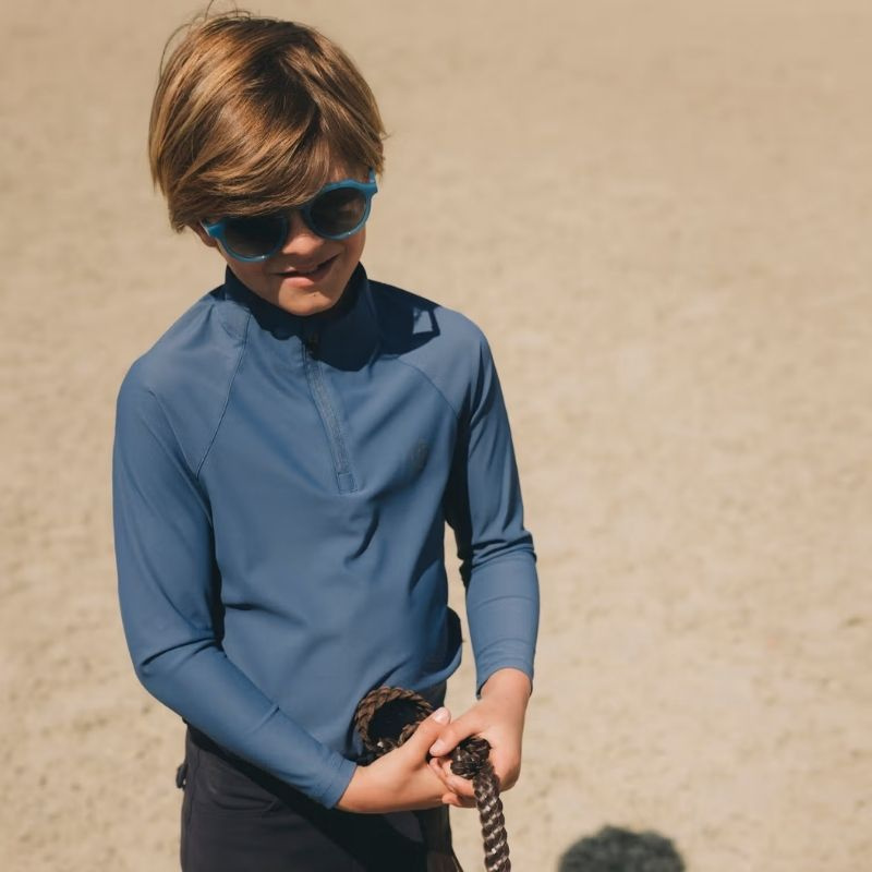 Treningstopp Barn/Junior Boy Barcelona Long Sleeve Blå