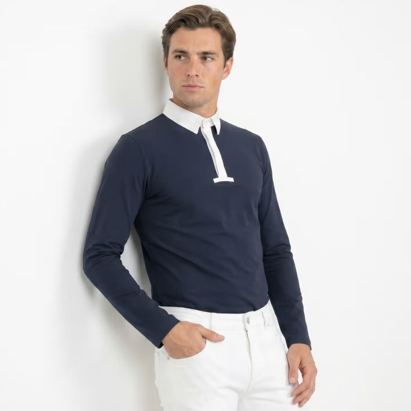 Stevneskjorte Herre Classic Long Sleeve Marineblå