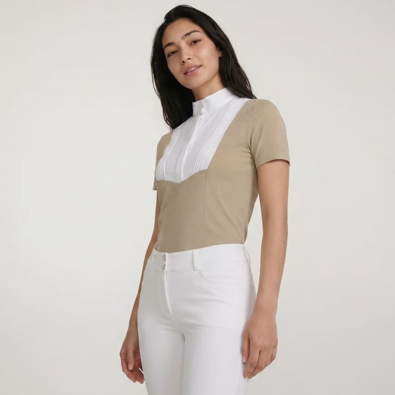 Konkurransetopp Heritage Air Short Sleeve Beige
