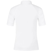 Konkurransetopp Classic Glitter Zipper Short Sleeve Hvit Konkurransetopp Classic Glitter Zipper Short Sleeve Hvit