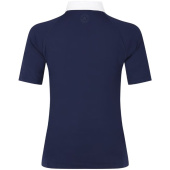 Konkurransetopp Classic Glitter Zipper Short Sleeve Marineblå Konkurransetopp Classic Glitter Zipper Short Sleeve Marineblå