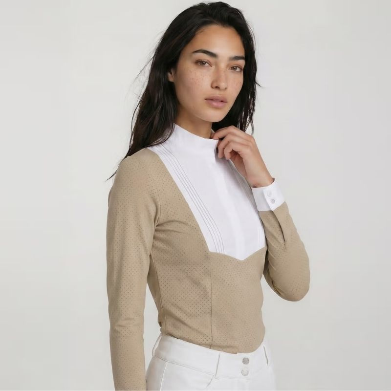 Konkurransetopp Heritage Air Long Sleeve Beige
