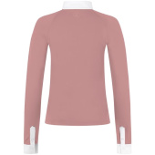 Konkurransetopp Classic Glitter Zipper Long Sleeve Gammelrosa Konkurransetopp Classic Glitter Zipper Long Sleeve Gammelrosa