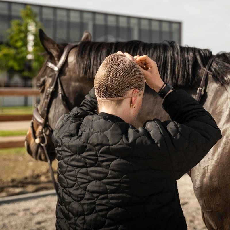 Hårnett Riding Wear 2-pack Lys brun